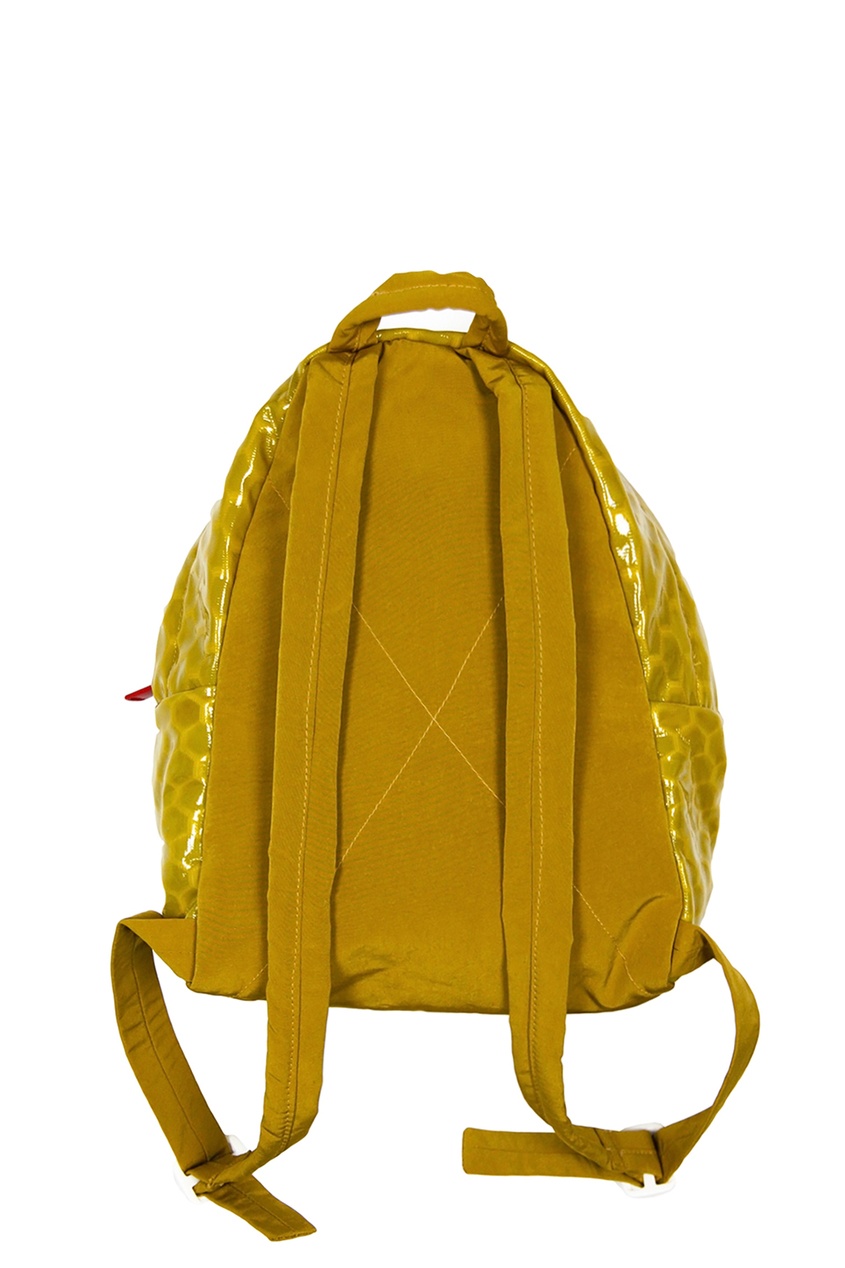 фото Желтый лакированный рюкзак #mumofsix