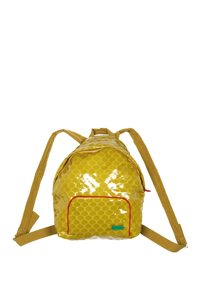 фото Желтый лакированный рюкзак #mumofsix