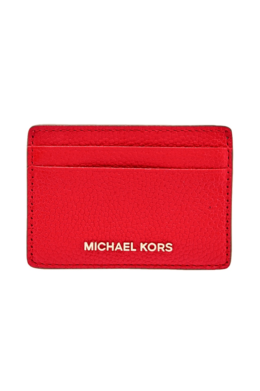 фото Красная визитница money pieces michael michael kors