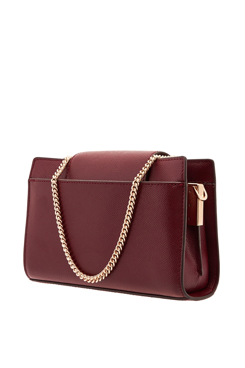 фото Бордовая сумка crossbodies с логотипом michael michael kors