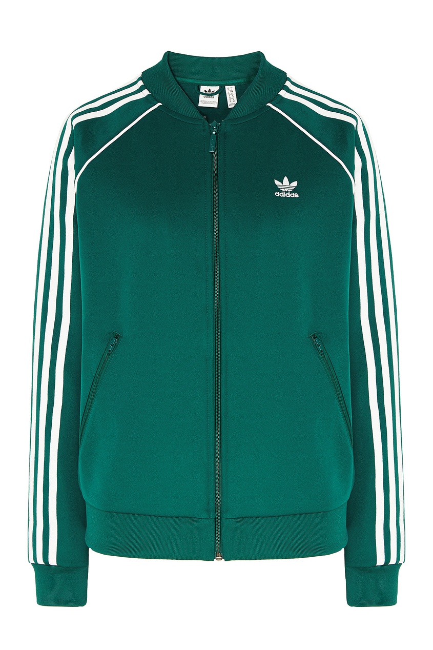 фото Зеленая олимпийка с логотипом Adidas