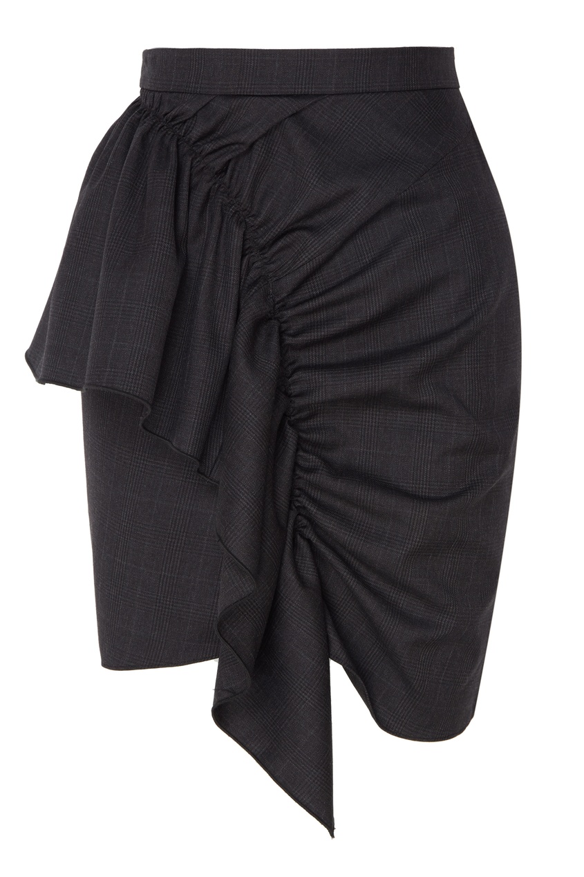 фото Клетчатая юбка с воланом Nel Super 100 Isabel marant etoile