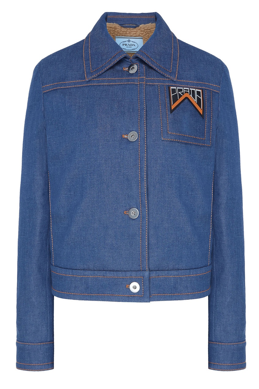 фото Джинсовая куртка с логотипом Prada