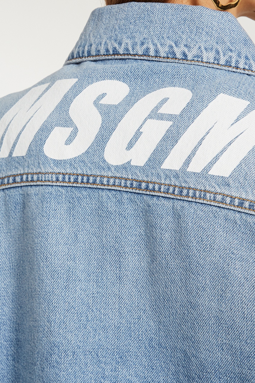 фото Потертая джинсовая куртка msgm