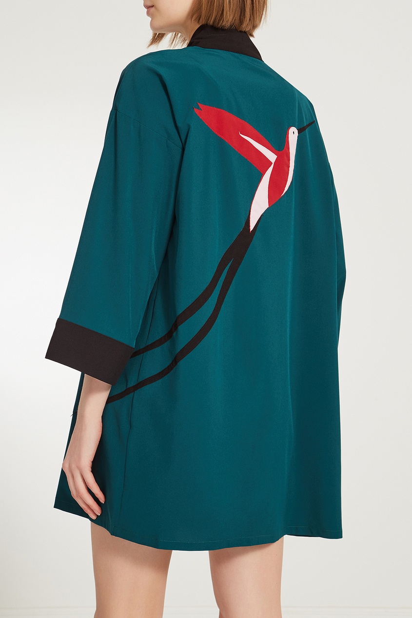 фото Пляжное кимоно с аппликацией на спине Bodypoetry