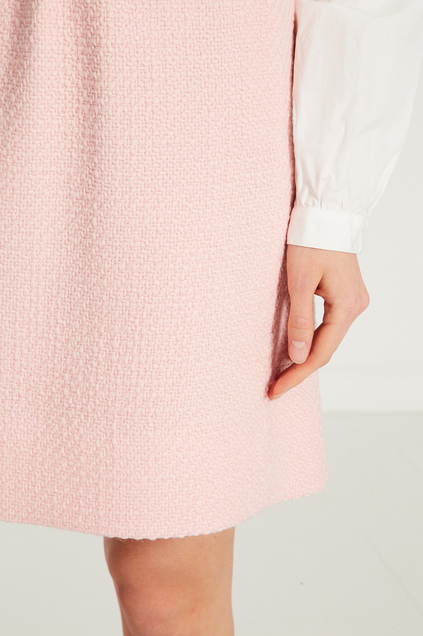 фото Розовая твидовая юбка gucci