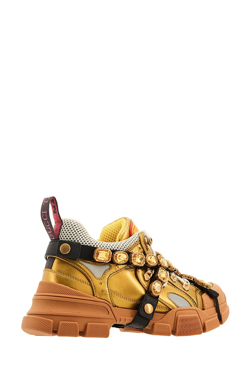 

Золотистые кроссовки Flashtrek со съемными кристаллами, Multicolor