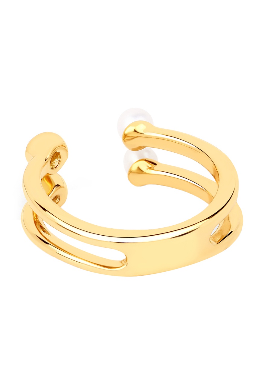 фото Позолоченное кольцо baroque с инкрустацией lav`z