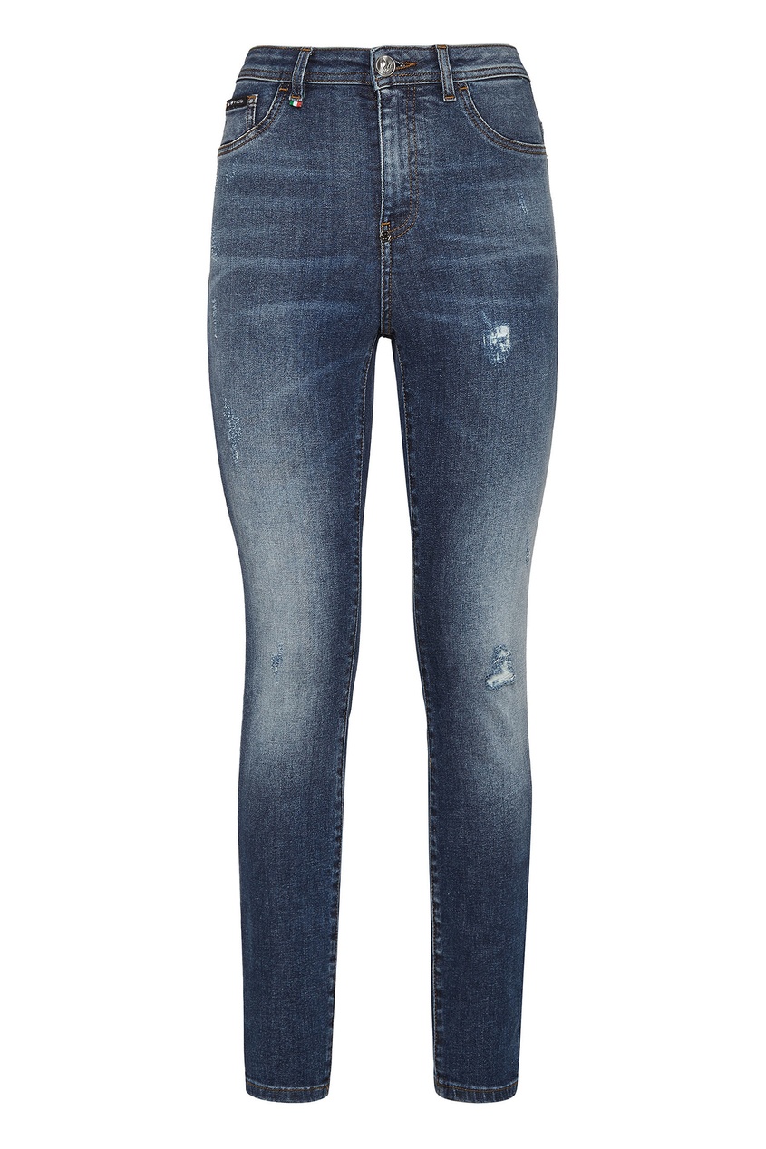 Укороченные джинсы-скинни от Philipp Plein