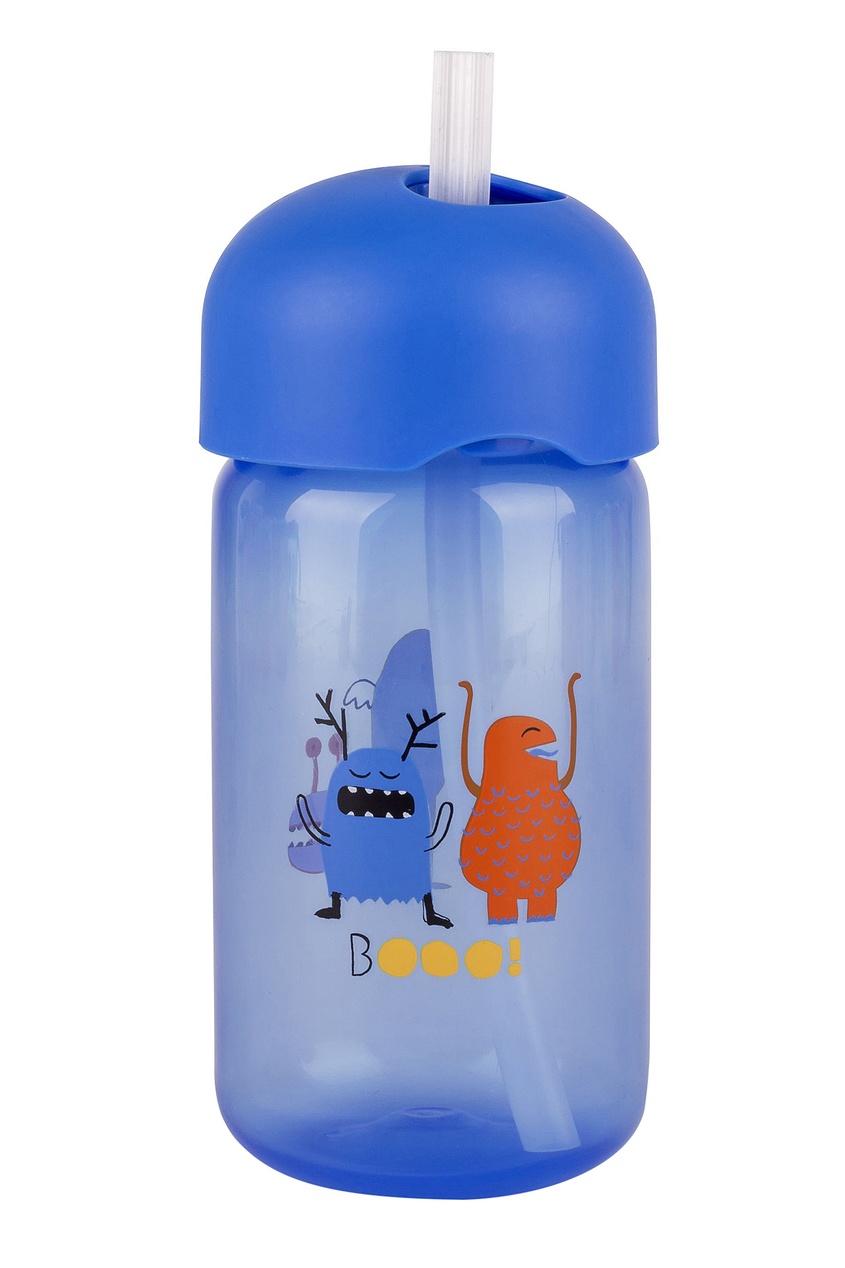фото Синяя бутылка с трубочкой suavinex