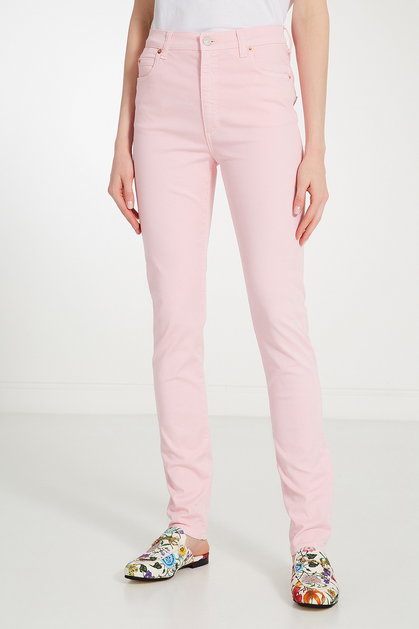 фото Светло-розовые джинсы gucci