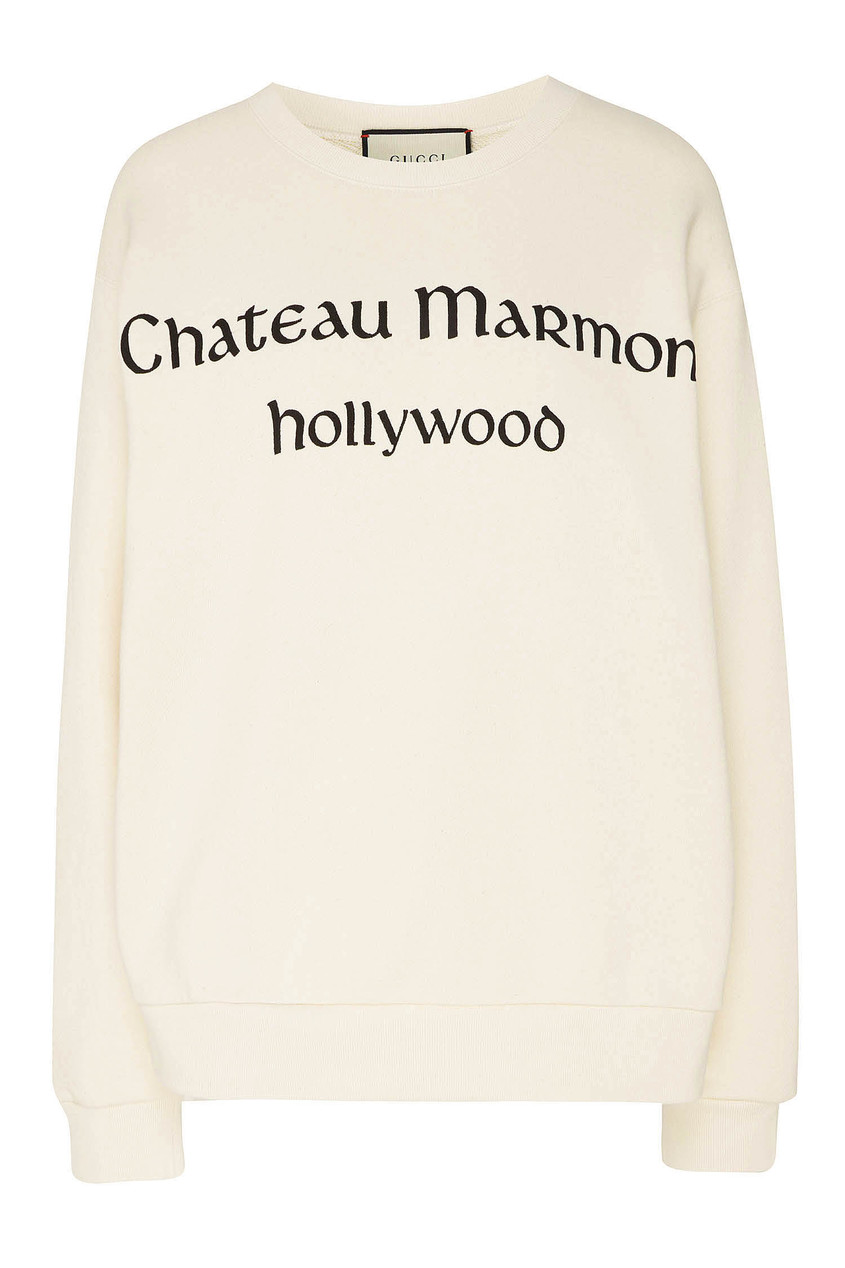 фото Свитшот с надписью “Chateau Marmont” Gucci