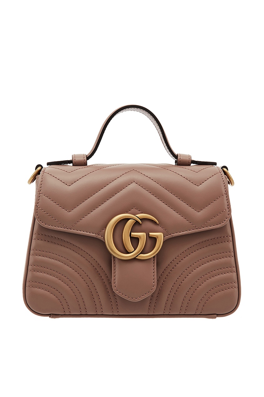 фото Пудровая мини-сумка GG Marmont Gucci