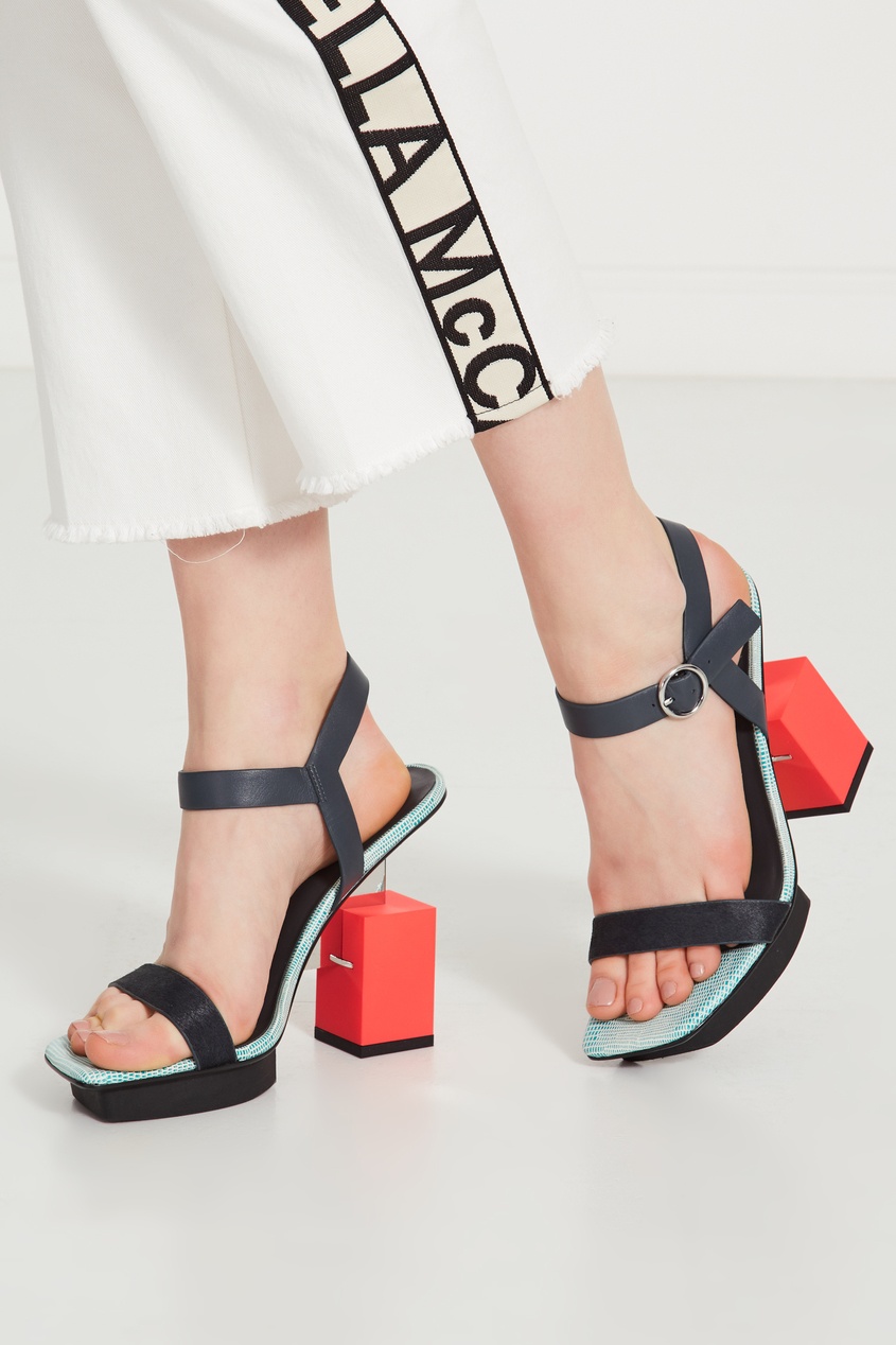 

Черные босоножки Cube Sandal Hi, Multicolor