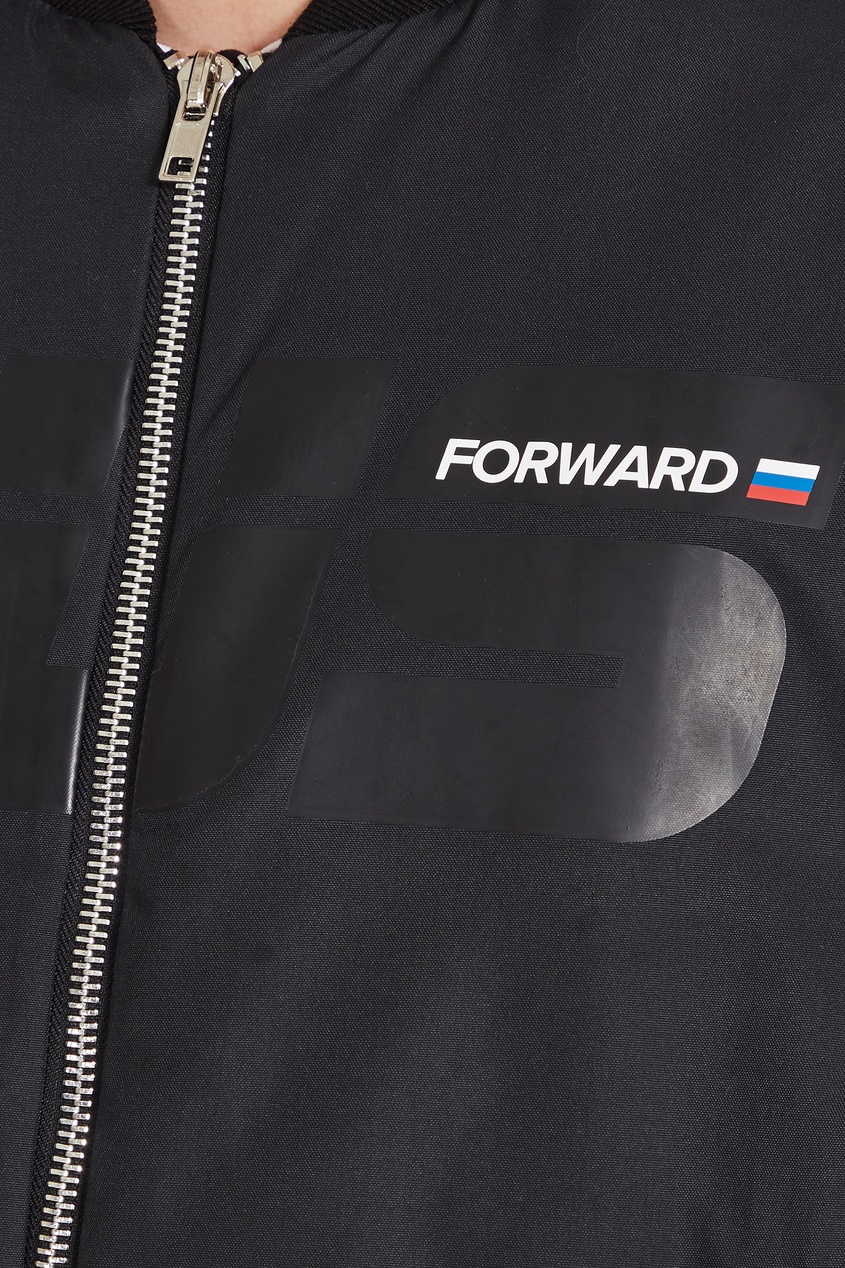 фото Утепленная черная куртка-бомбер Fwdlab