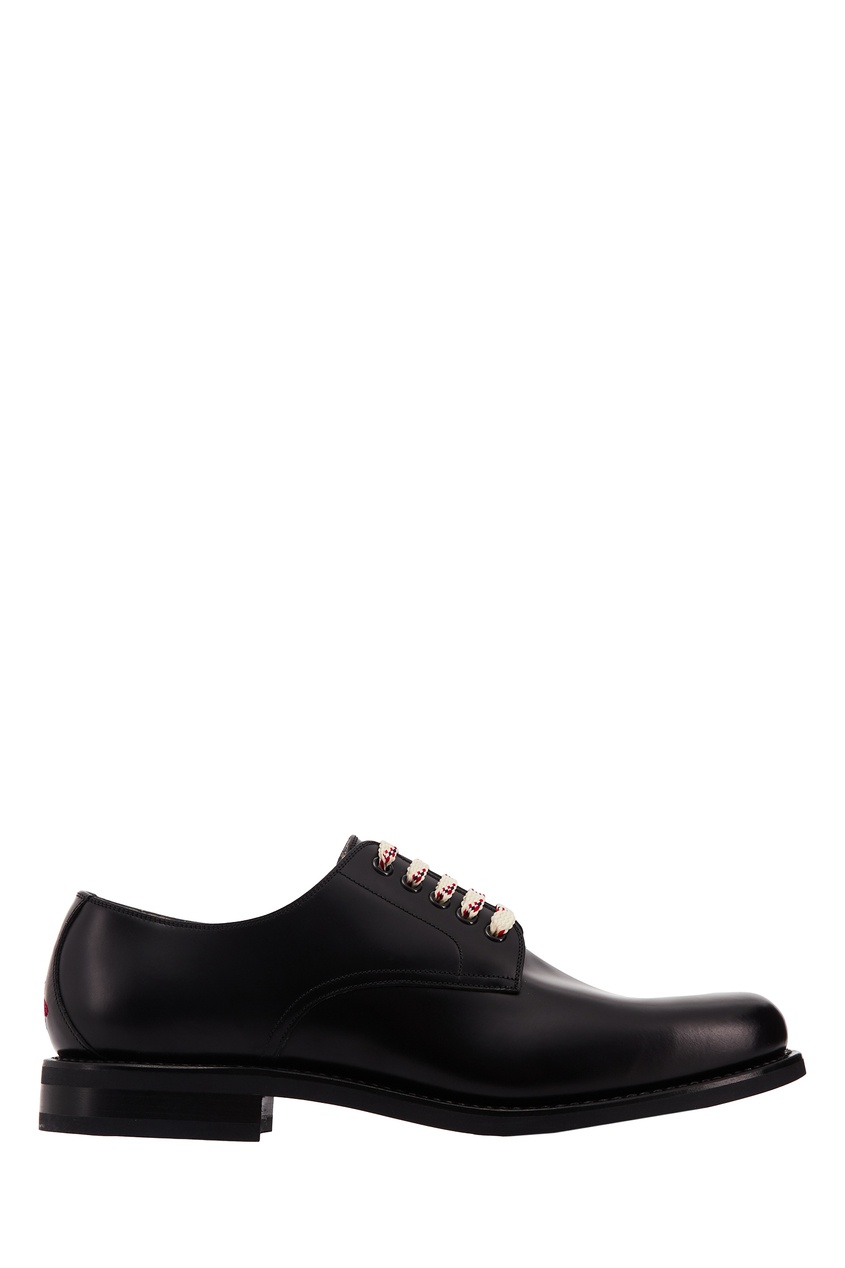 фото Черные ботинки на контрастной шнуровке gucci
