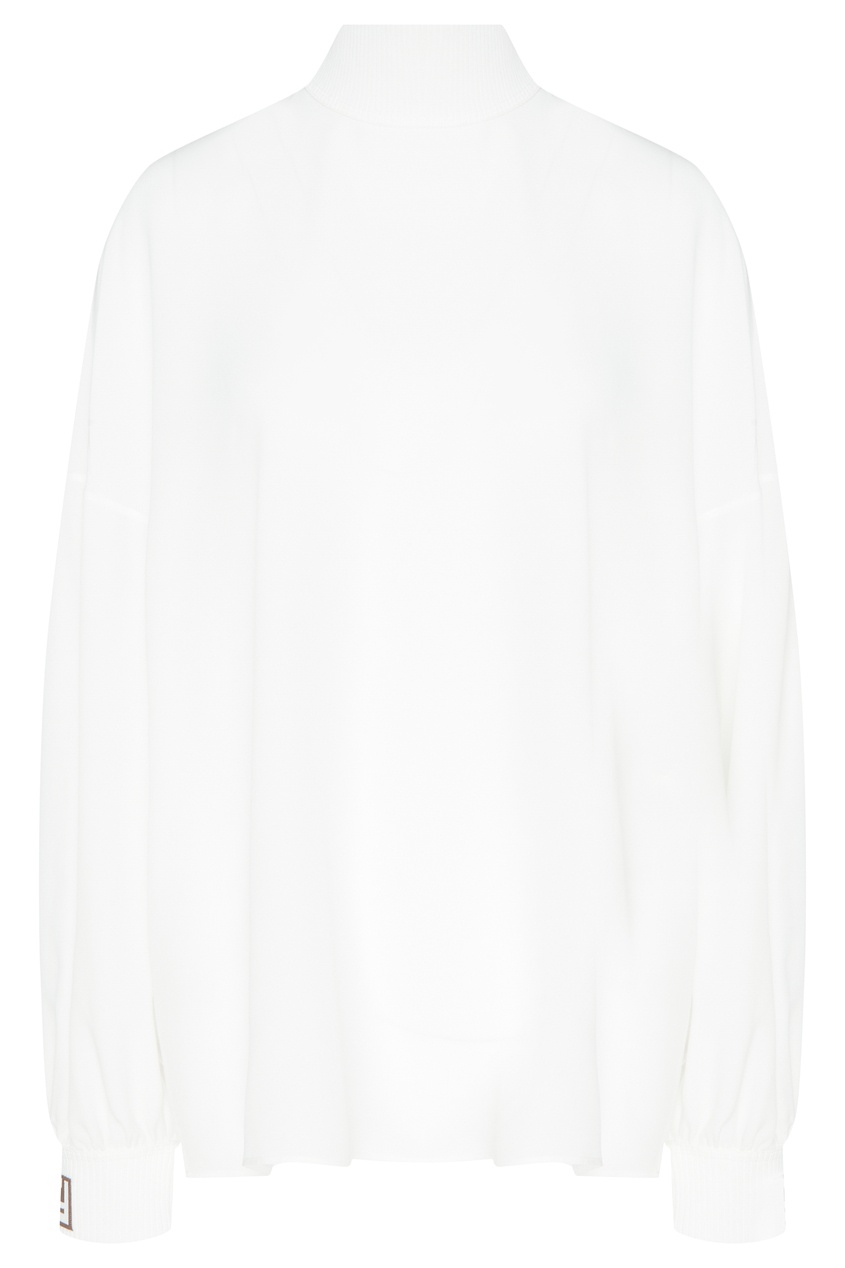 фото Блуза с логотипами на манжетах Fendi