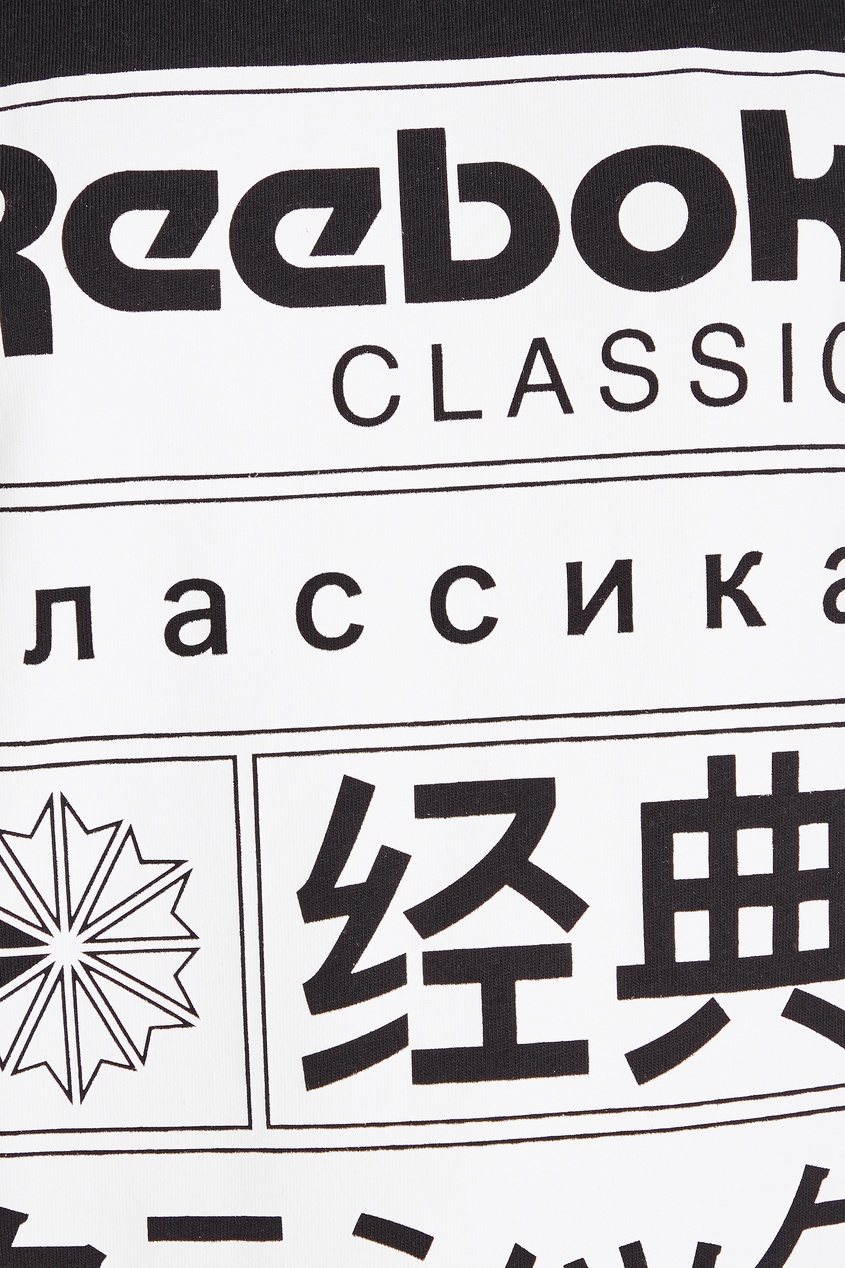 фото Черная футболка classics graphic reebok