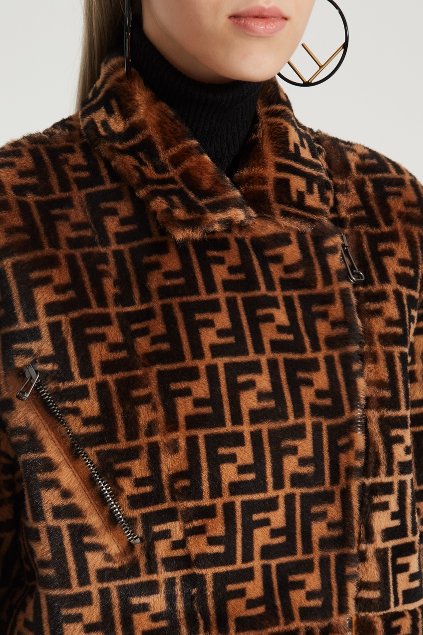 фото Меховая куртка с монограммами FF Fendi
