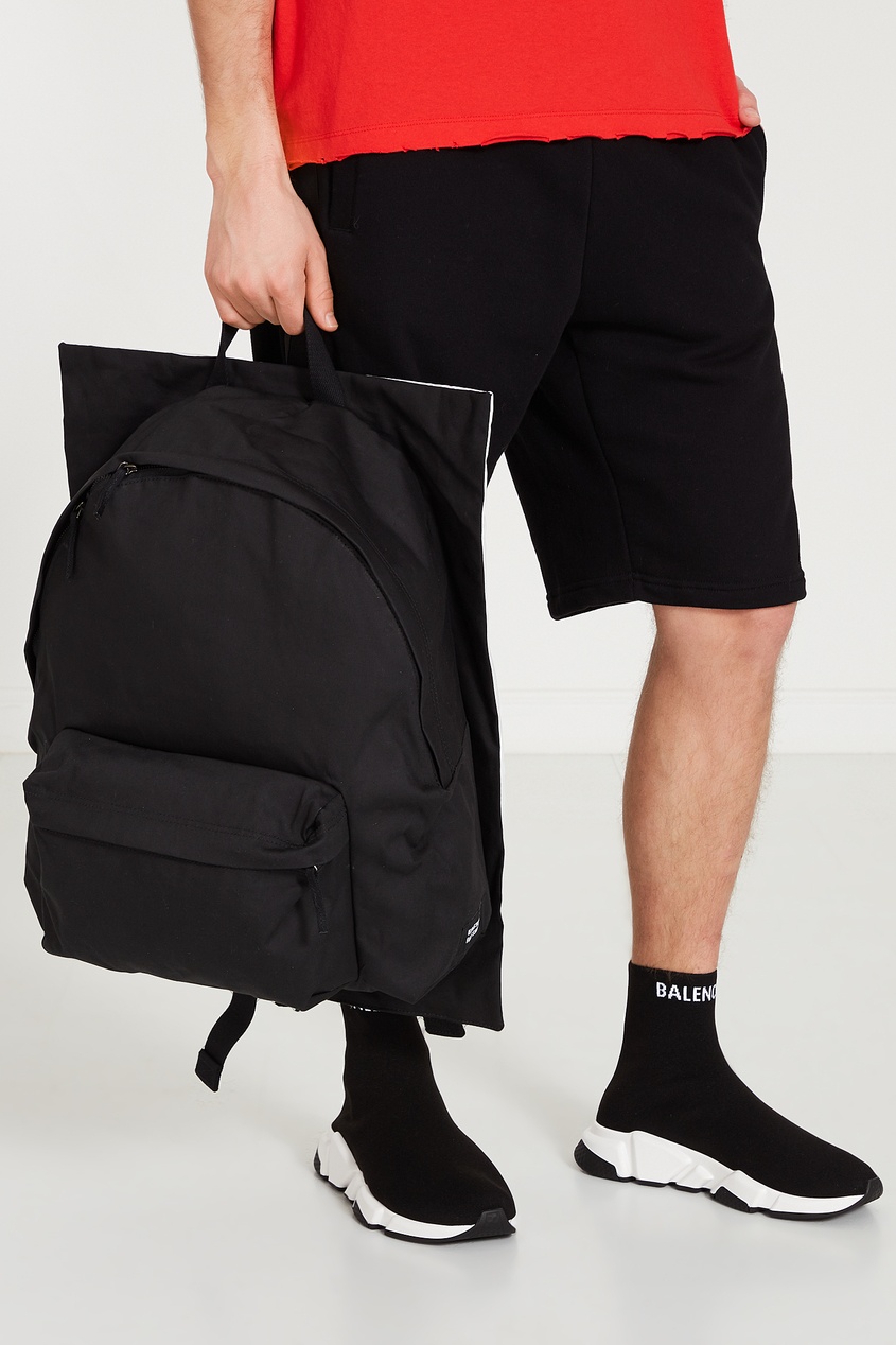 фото Черный с голубым рюкзак eastpak x raf simons poster satin boy