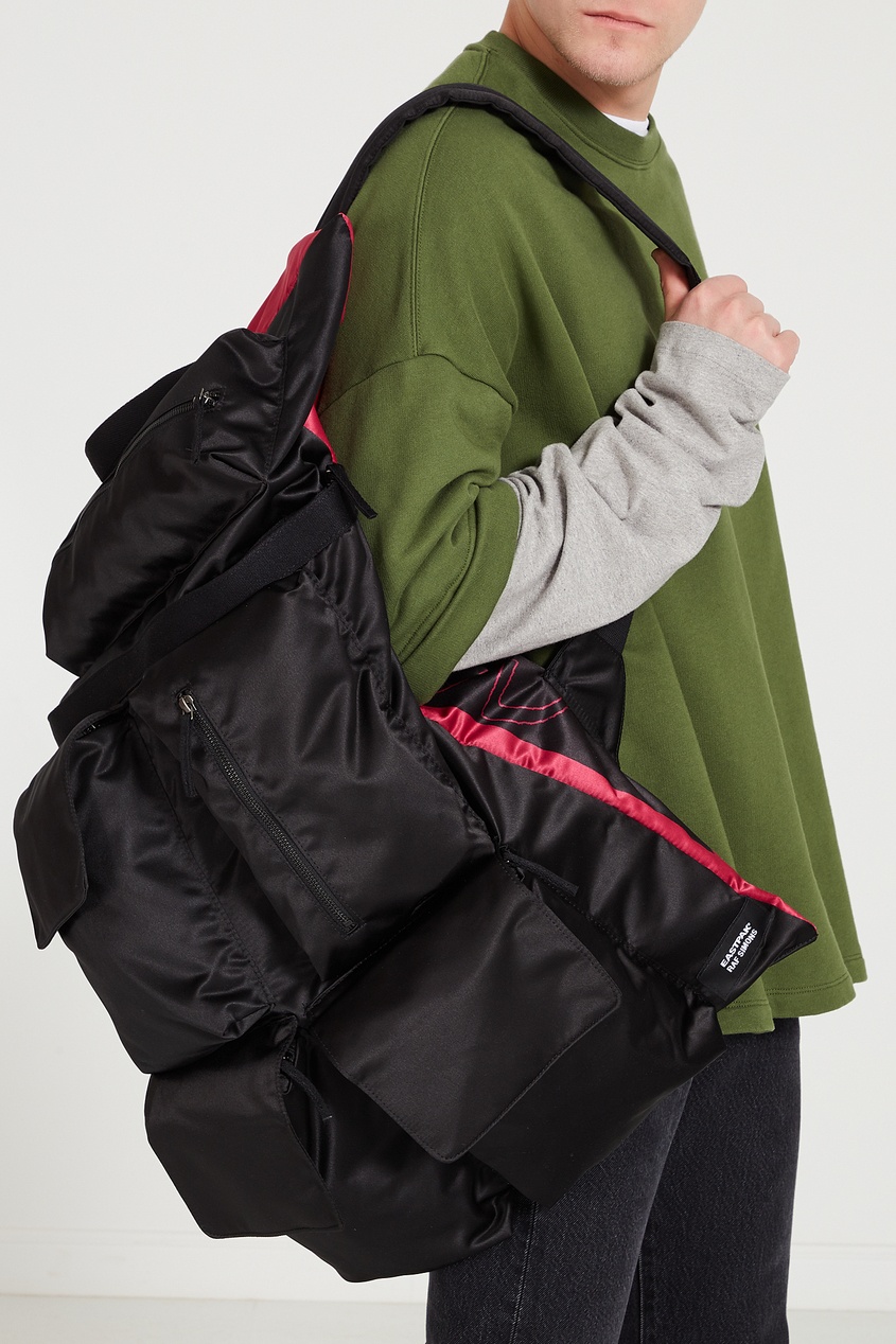 фото Малиново-черный рюкзак eastpak x raf simons poster satin couple