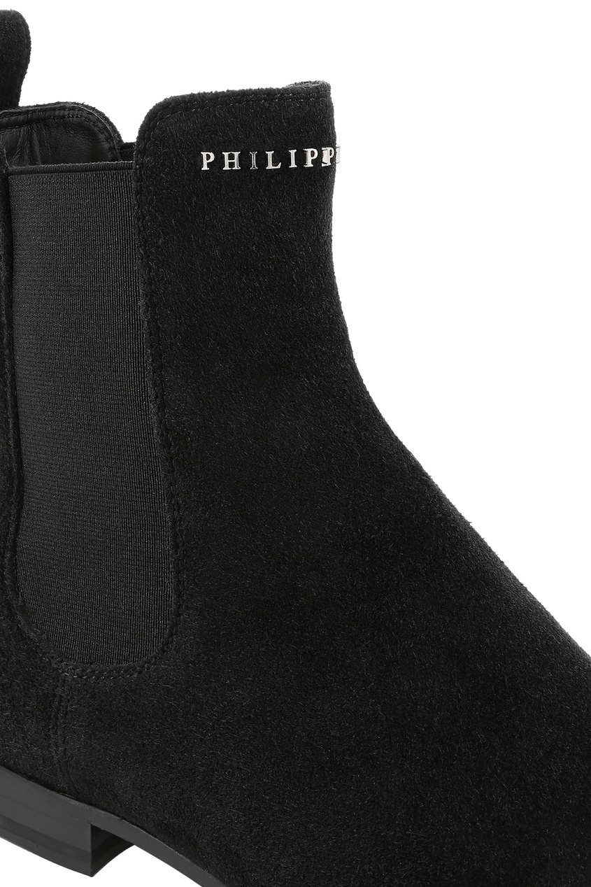 фото Черные ботинки с эластичными вставками philipp plein