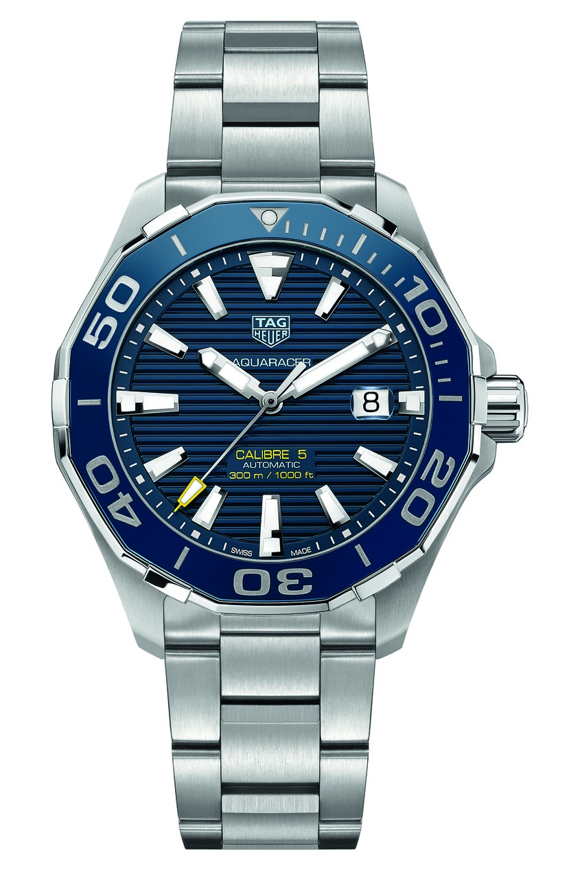 фото Aquaracer calibre 5 автоматические мужские часы с керамическим безелем tag heuer