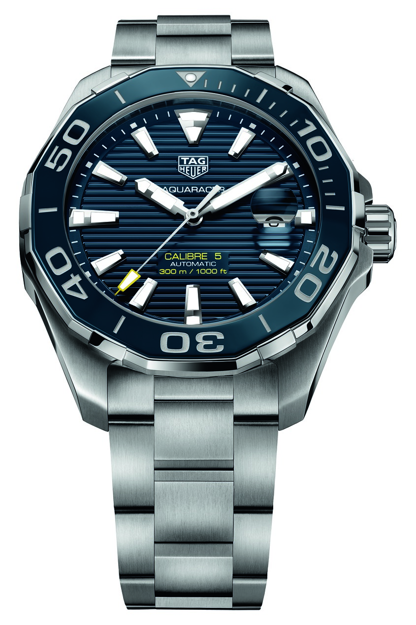 фото Aquaracer calibre 5 автоматические мужские часы с керамическим безелем tag heuer