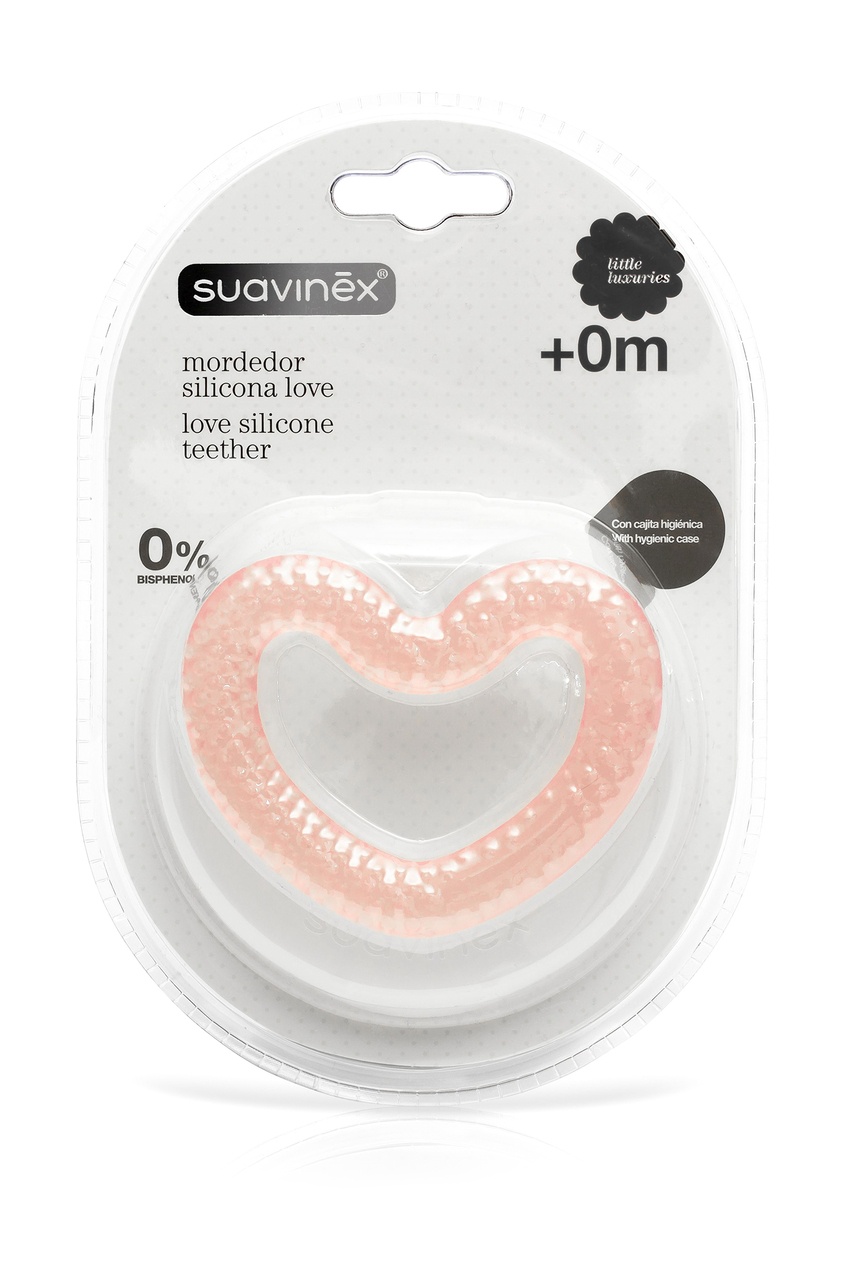 фото Розовый прорезыватель для малышей Suavinex