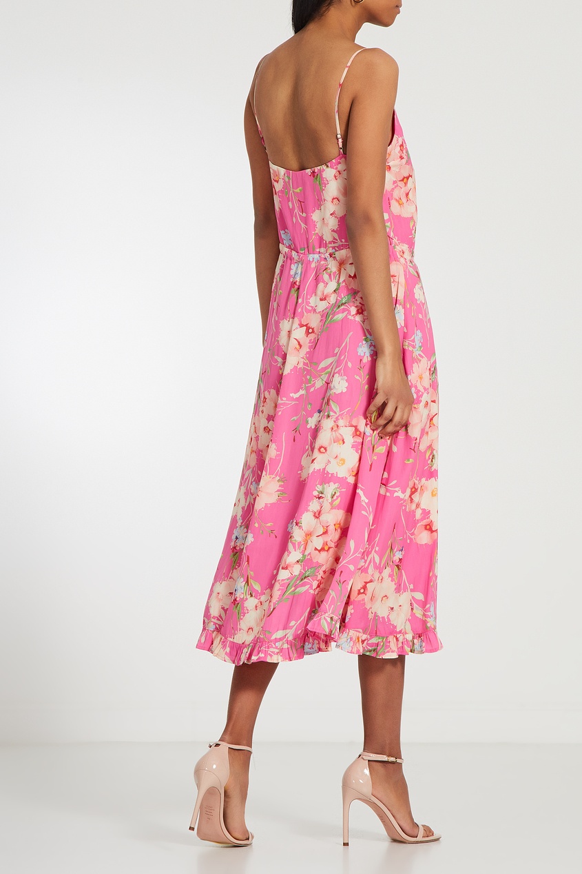 фото Розовое платье с цветочным принтом savages essentiel antwerp