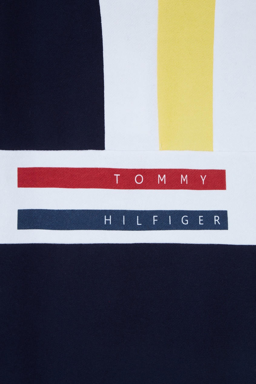 фото Контрастное хлопковое худи Tommy hilfiger kids