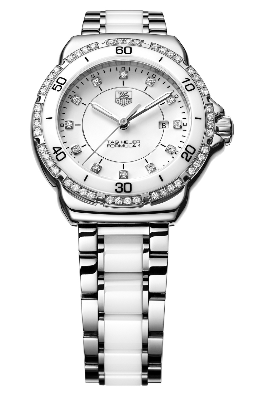 фото Formula 1 кварцевые женские часы с бриллиантами tag heuer