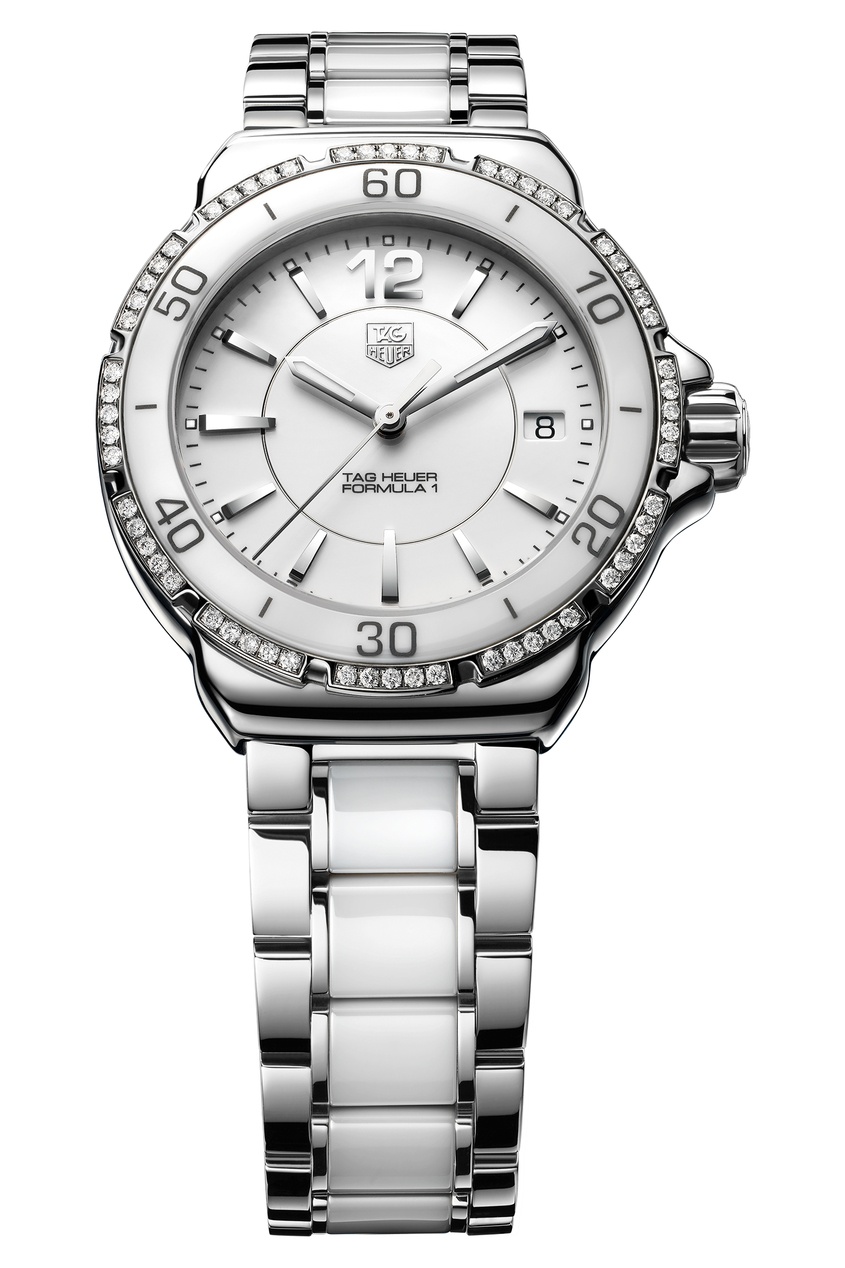 фото FORMULA 1 Кварцевые женские часы с белым циферблатом Tag heuer