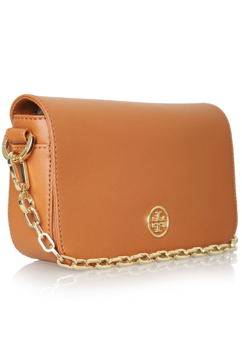 фото Кожаная сумка Tory burch