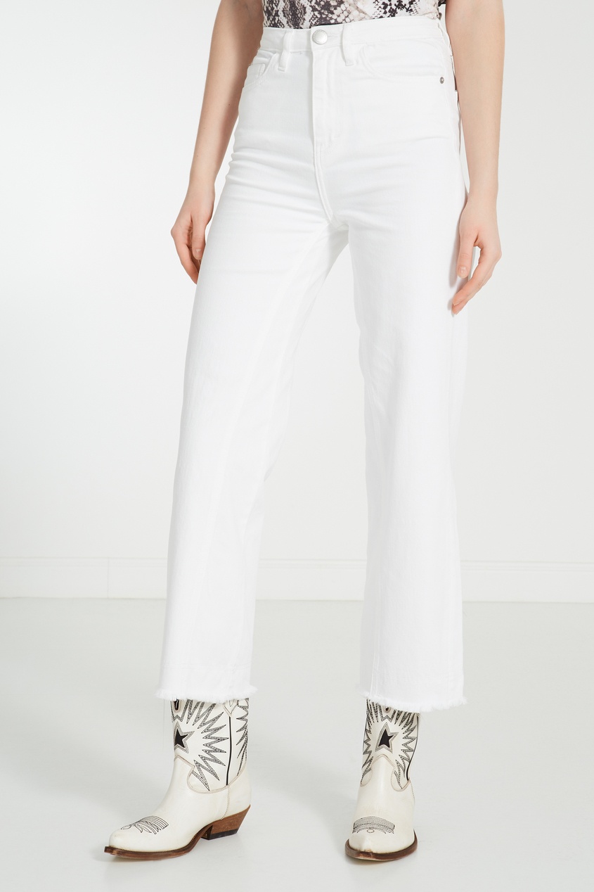 фото Широкие белые джинсы maje