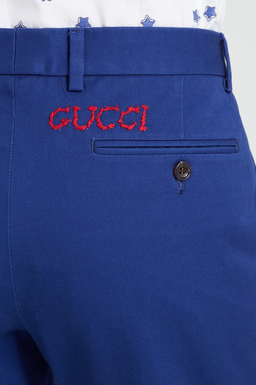 фото Синие брюки Gucci man