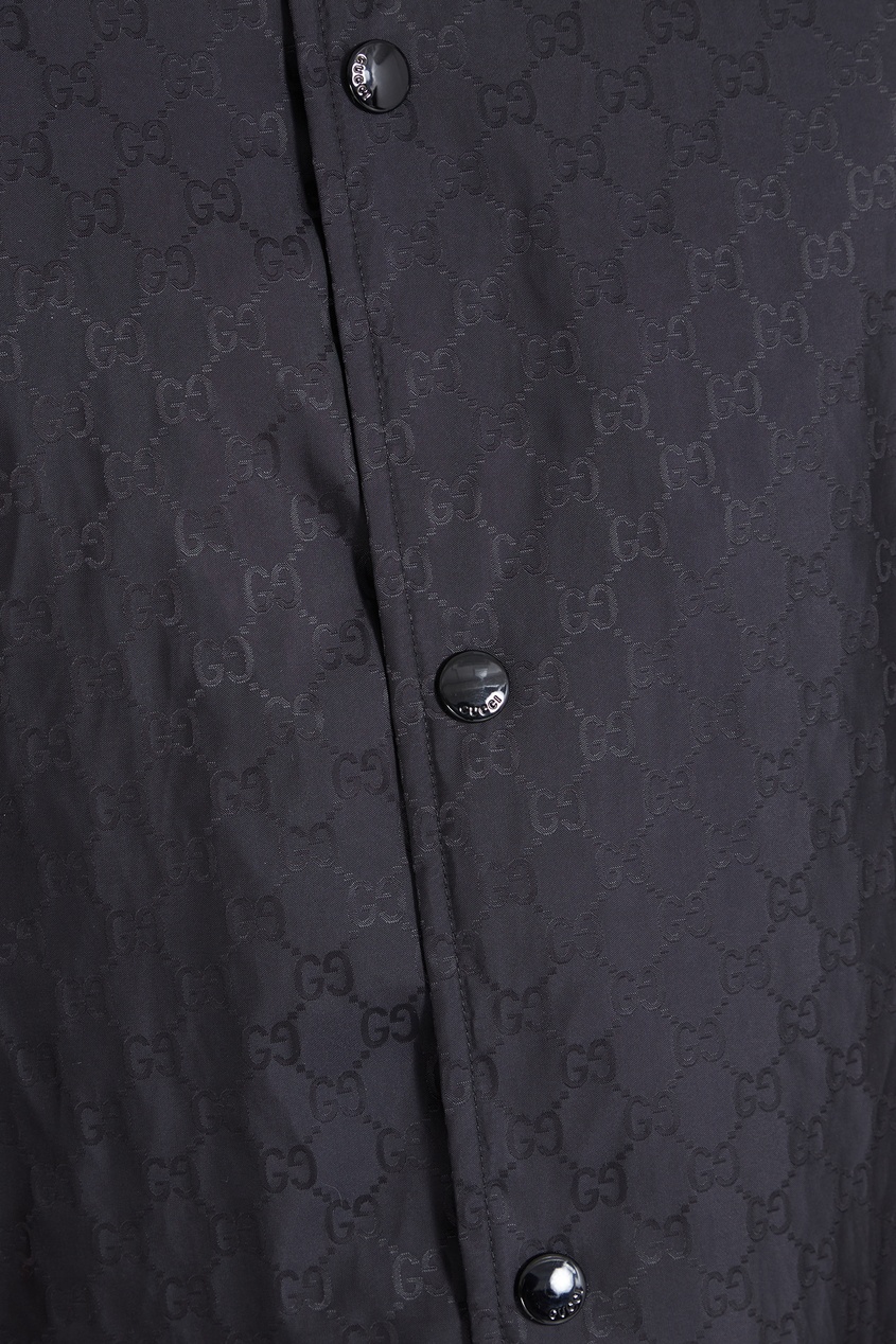 фото Черная куртка с монограммами Gucci man
