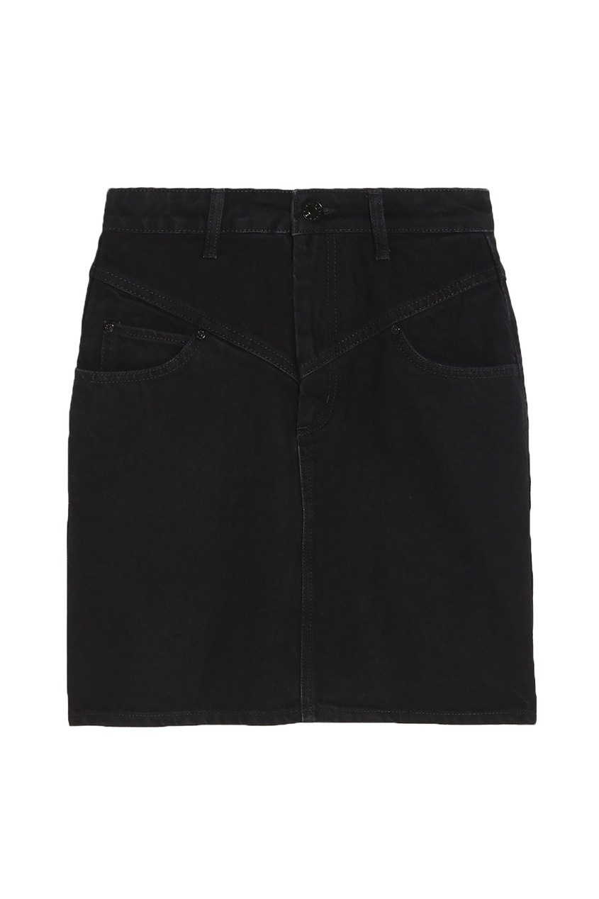 Черная джинсовая юбка от Sandro