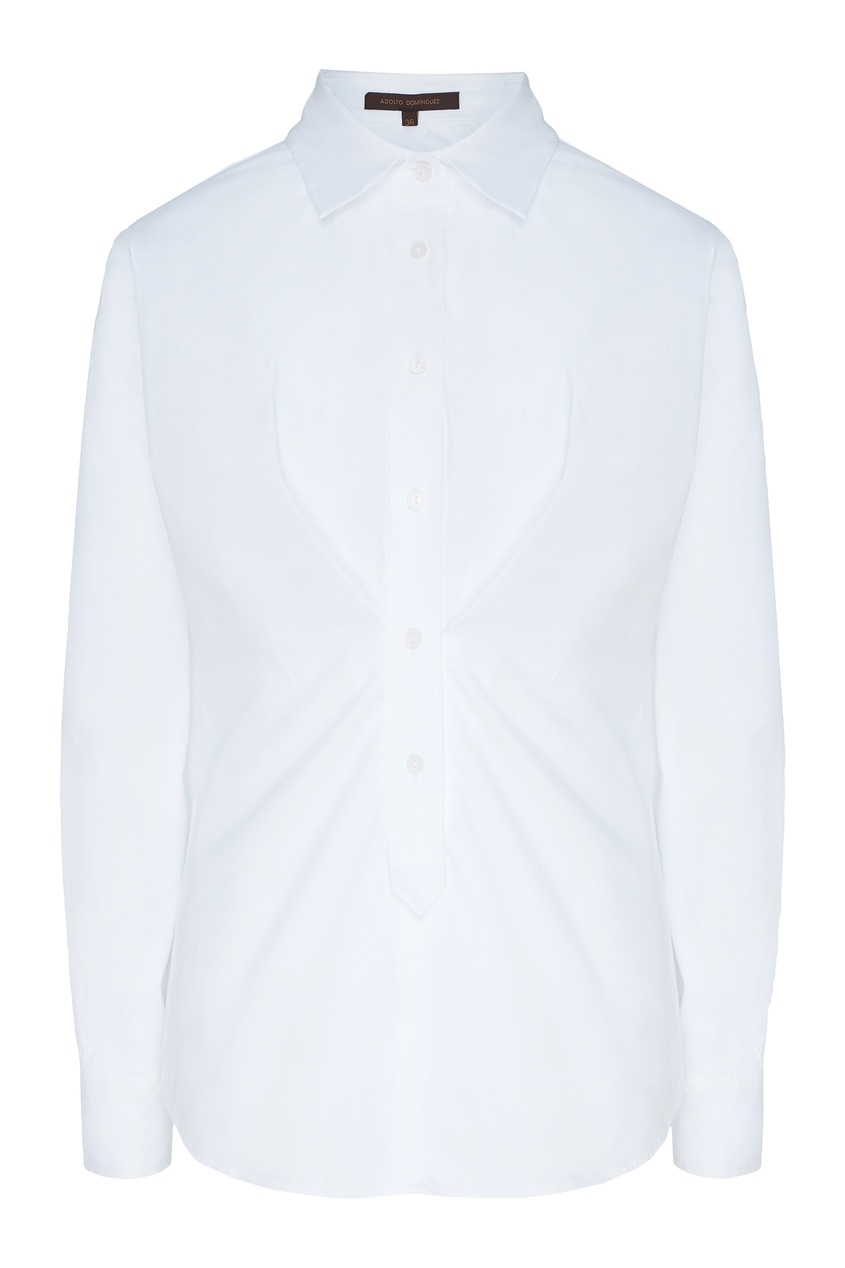 фото Белая рубашка со складками adolfo dominguez