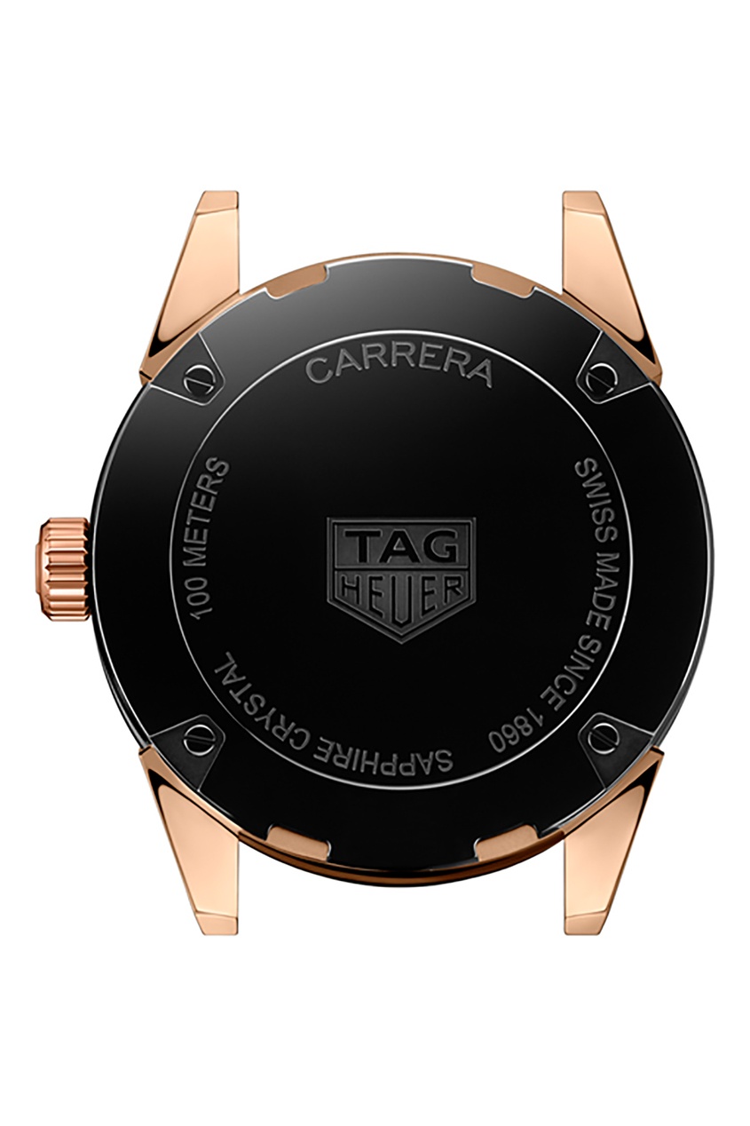 фото Carrera кварцевые часы с черным циферблатом tag heuer
