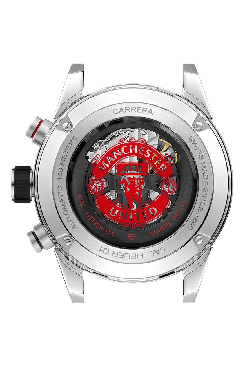 фото Carrera calibre heuer 01 автоматические мужские часы с матовым черным циферблатом tag heuer