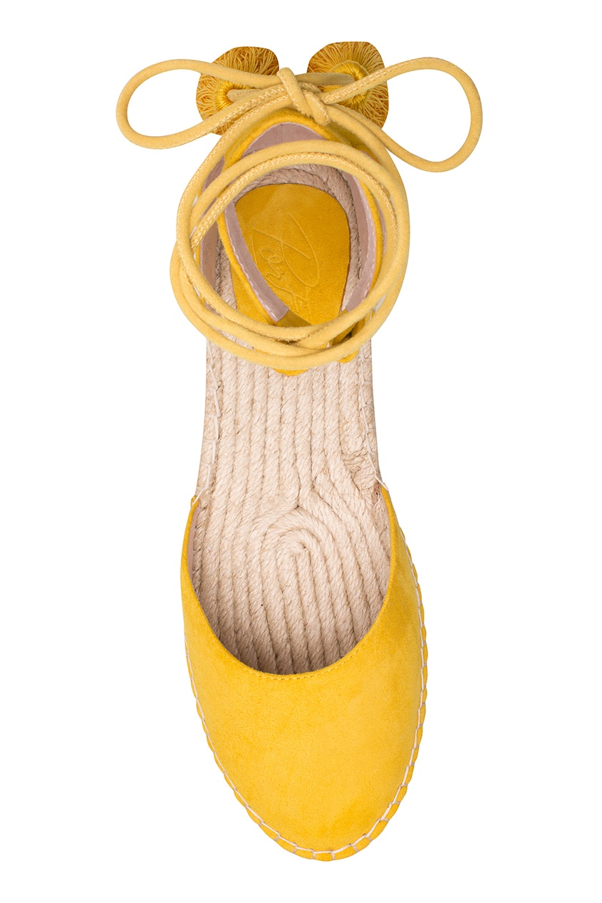 фото Желтые эспадрильи с завязками portal