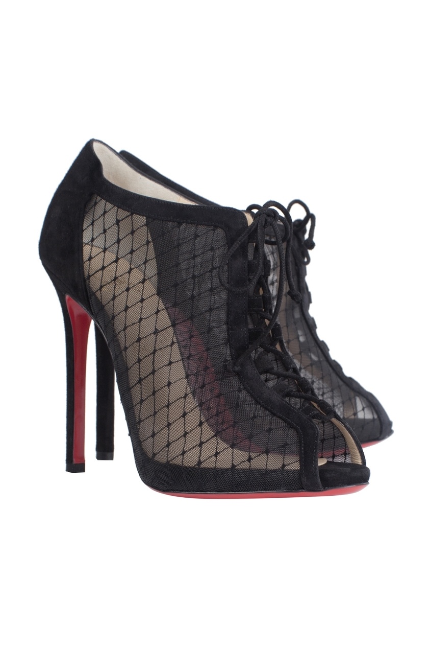 фото Ботильоны Prodige 120 Veau Velours/Resille Brode Christian louboutin