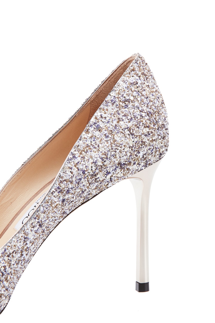 фото Туфли romy 85 с глиттером jimmy choo