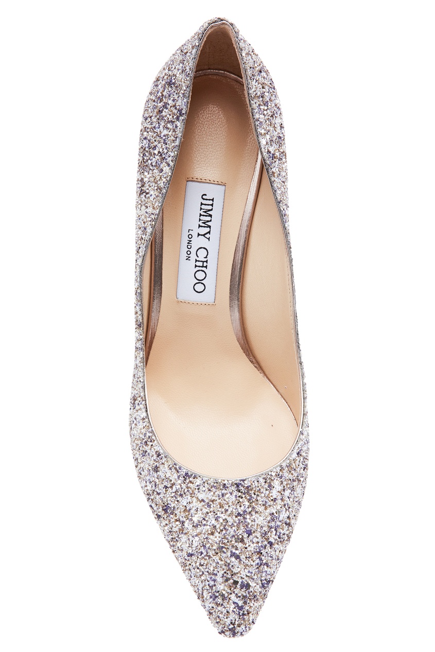 фото Туфли romy 85 с глиттером jimmy choo