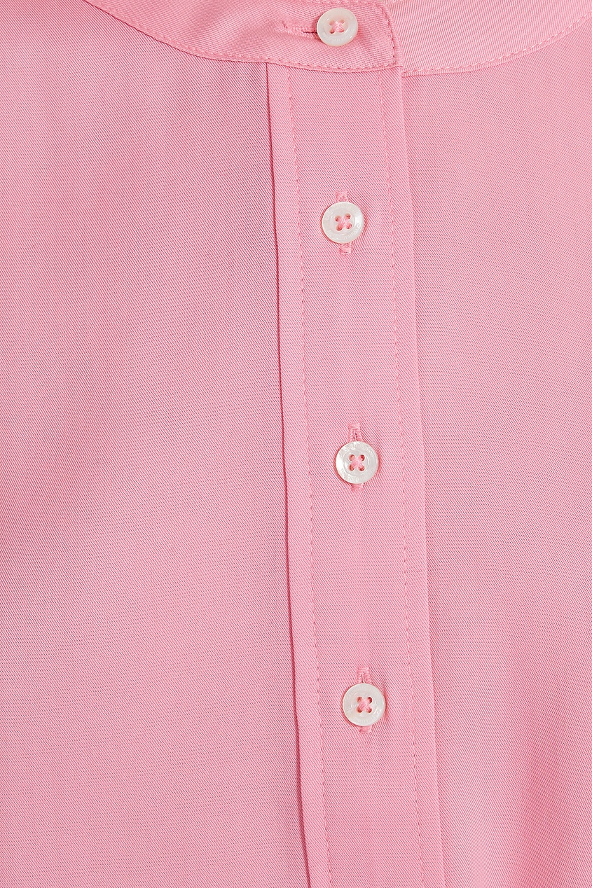 фото Розовое платье с поясом calvin klein