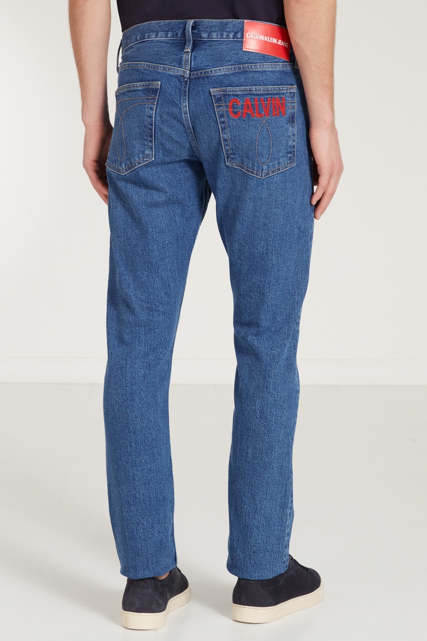 фото Голубые джинсы с логотипом Calvin klein
