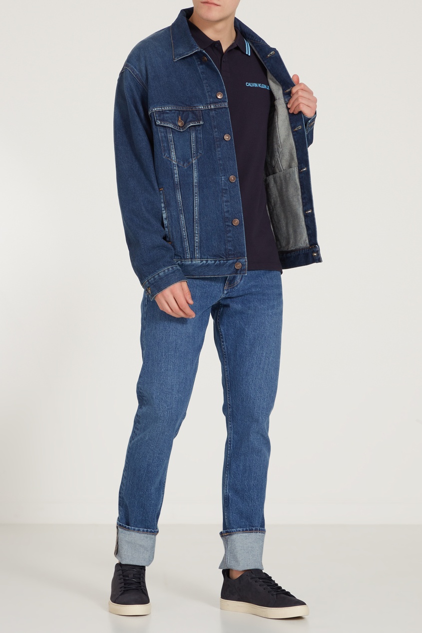 фото Голубые джинсы с логотипом Calvin klein
