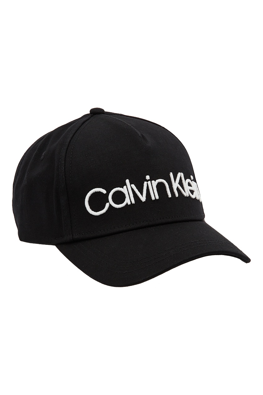 фото Черная кепка с логотипом calvin klein