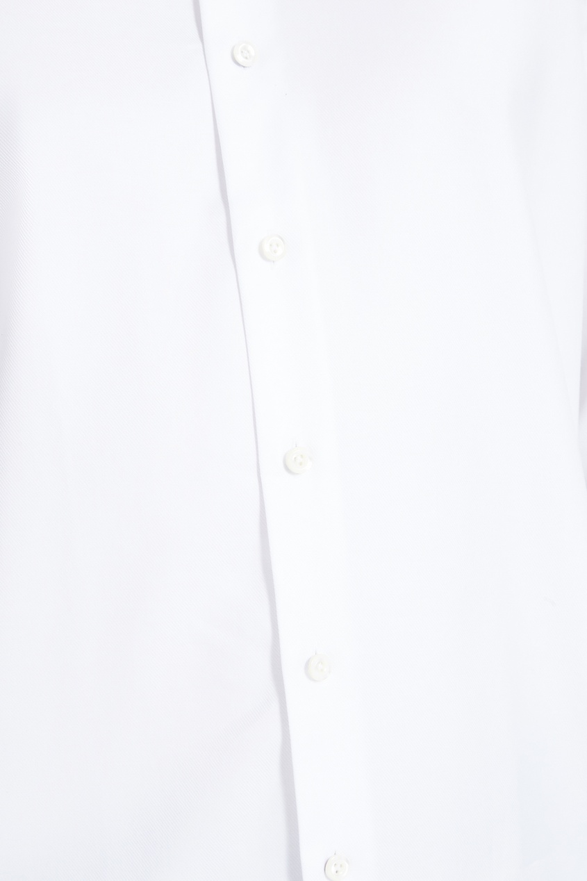 фото Хлопковая белая рубашка van laack